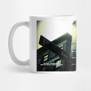 1st Avenue & Columbia Street Seattle WA by Mistah Wilson Photography Mug